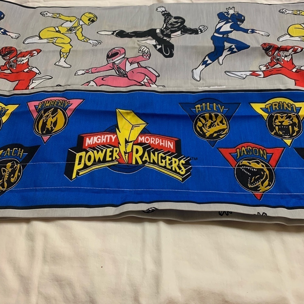Mighty morphin power rangers balance curtains 1994